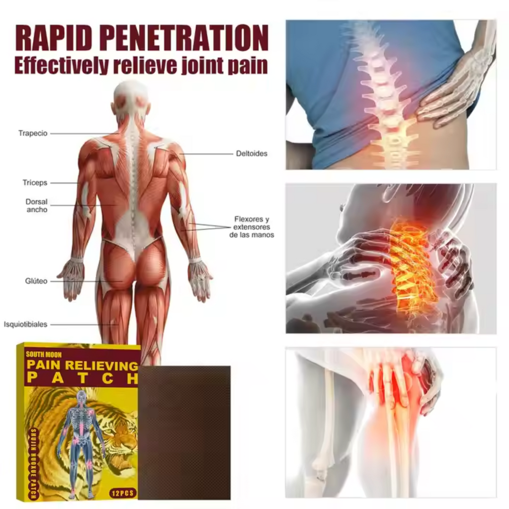 Parches analgésicos Herbales - Alivio Dolor Muscular