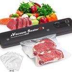 VACUUM SEALER®️ - Máquina selladora de bolsas al vacío premium + Rollo de Bolsas de 5 metros