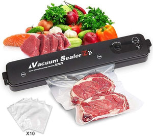 VACUUM SEALER®️ - Máquina selladora de bolsas al vacío premium + Rollo de Bolsas de 5 metros